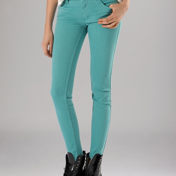 Maje Denim - 3/$20 Maje Paris Mint Green Java Skinny Jeans GUC